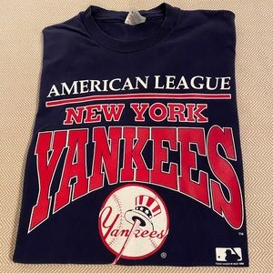 Vintage 1992 NY Yankees American League T Shirt